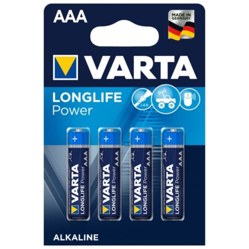 4008496559749 - Longlife Power (ehem High Energy) Micro aaa 4903 Batterien 4er-Blisterkarte Abmessungen 445x105mm - Varta