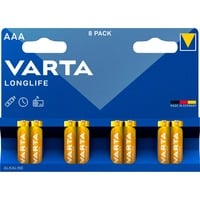 4008496681969 - Batterie Alkaline Micro aaa LR03 15V - Longlife Retail Blister (8-Pack) (04103101418) - Varta