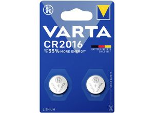 4008496746385 - Lithium Coin CR2016 Bli 2 Knopfzelle cr 2016 Lithium 87 mAh 3 v 2 St - Varta