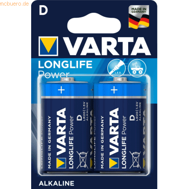 4008496810406 - Batterie longlife Power d Mono 2er Blinks - Varta