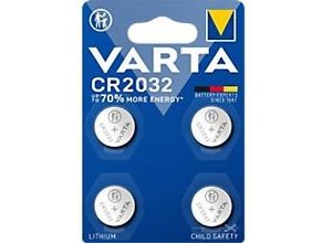 4008496992973 - Batterie Lithium Knopfzelle CR2032 3V - Electronics Retail Blister (4-Pack) (06032 101 404) - Varta