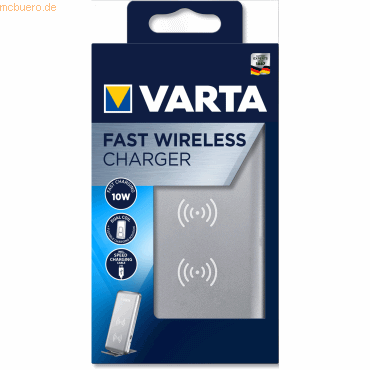 4008496996049 - VARTA Qi-Ladestation Fast-Wireless-Charger mit Schnellladetechnologie Fast Charging 10 W