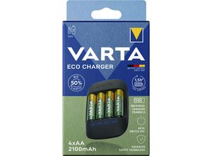 4008496996773 - VARTA ECO CHARGER Ladegerät inkl 4 AA-Akkus (2100 mAh) ab 4 Stk