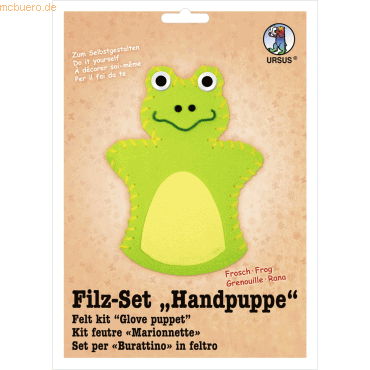 4008525145721 - Filz-Set Handpuppe Frosch