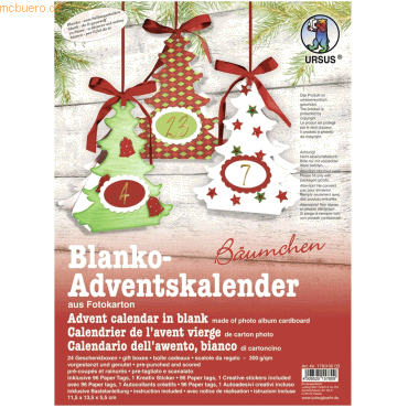 4008525157809 - Adventskalender-Set Geschenkboxen blanko Bäumchen 115x13