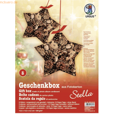 4008525158516 - Geschenkbox Stella 145x145x4cm VE=5 Stück Motiv 08