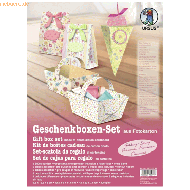 4008525159797 - Geschenkbox-Set Frühling Boxen sortiert VE=5 Stück