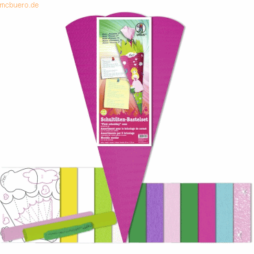 4008525172253 - Schultüten-Bastelset 68cm Prinzessin 2