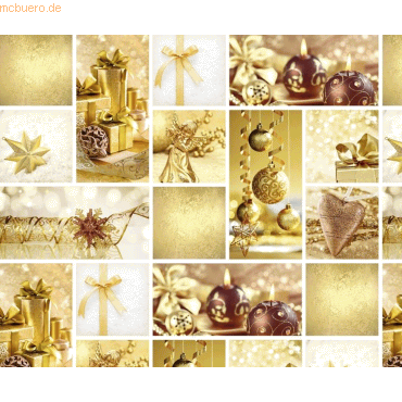 4008525178477 - 10 x Motiv-Fotokarton 300g qm 495x68cm Weihnachten gold