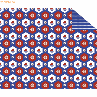 4008525207474 - 10 x Fotokarton Nautik 300g qm A4 Motiv 02