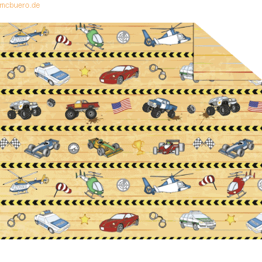 4008525210511 - 10 x Fotokarton Bunte Fahrzeugwelt 300g qm 495X68cm Mot