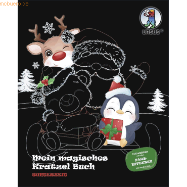 4008525244349 - URSUS Kratzbuch Winterzeit mehrfarbig 4008525244349 URSUS