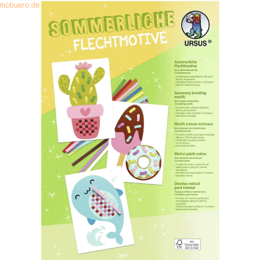 4008525244646 -  Bastelset Sommerliche Flechtmotive 4008525244646 Ursus BÄHR