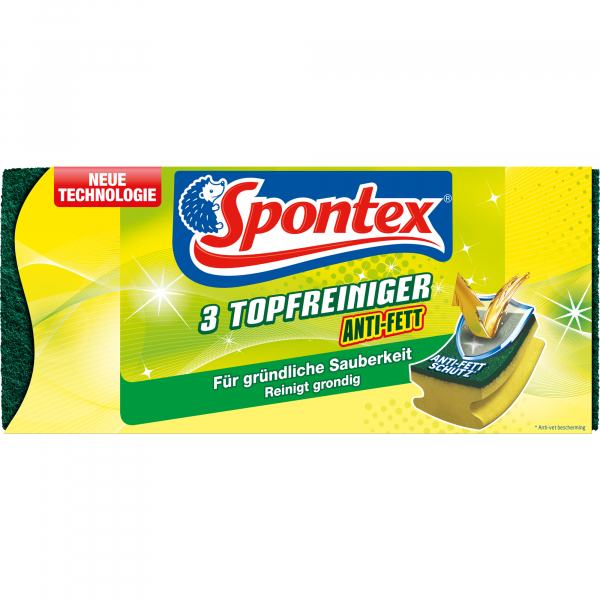 4008600119524 - Topfreiniger Anti-Fett 19311055 3St 4008600119524 SPONTEX 3 Stück