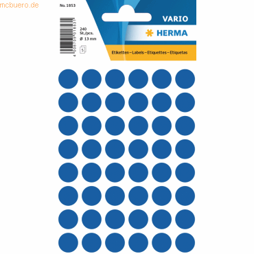 4008705018531 - Markierungspunkte 1853 dunkelblau Ø 12mm 4008705018531 1853 240 Stück