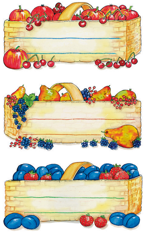 4008705036047 - 10 x HERMA Küchenetiketten 76x35mm Obstkörbe VE=4 Blatt