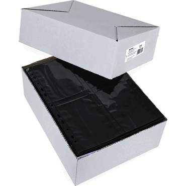 4008705077095 - HERMA Fotoeinlageblatt A4 fotophan 9x13hoch schwarz PP-Folie 250 Blatt