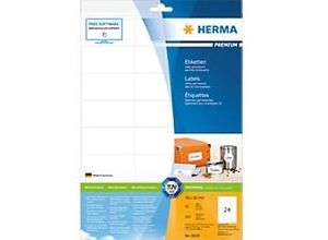 4008705086387 - HERMA Etiketten Premium A4 70x36 mm weiß Papier matt 240 St - Weiß - Rechteck - Dauerhaft - A4 - Papier - Matte