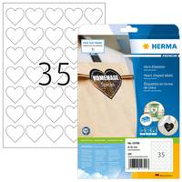 4008705107907 - HERMA Vielzwecketiketten Premium A4 Herz 35mm weiß VE=350 Stück 4008705107907 - HERMA Vielzwecketiketten Premium A4 Herz 35mm weiß VE=350 Stück