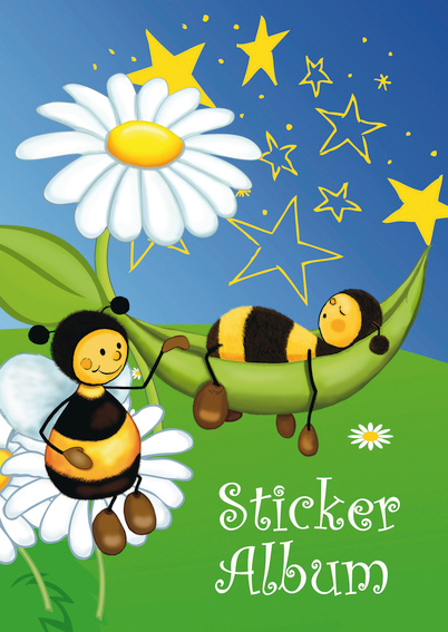 4008705154208 - HERMA Stickeralbum Bienenwiese DIN A5 16 Seiten beschichtetes Spezialpapier Sticker immer - 1 Stück (15420)