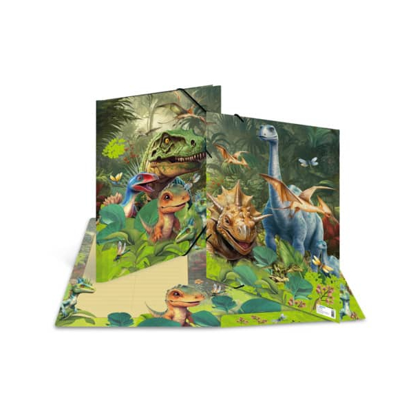 4008705195768 - Gummizugmappe A3 Dino World 4008705195768 Herma