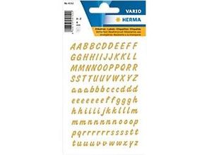 4008705710251 - HERMA 4152 Buchstabenetiketten 8 mm Gold 10 Packungent à 238 Etiketten