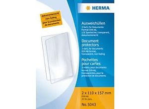 4008705789684 - HERMA Ausweishüllen Transparent PP (Polypropylen) 157 x 11 cm 25 Stück