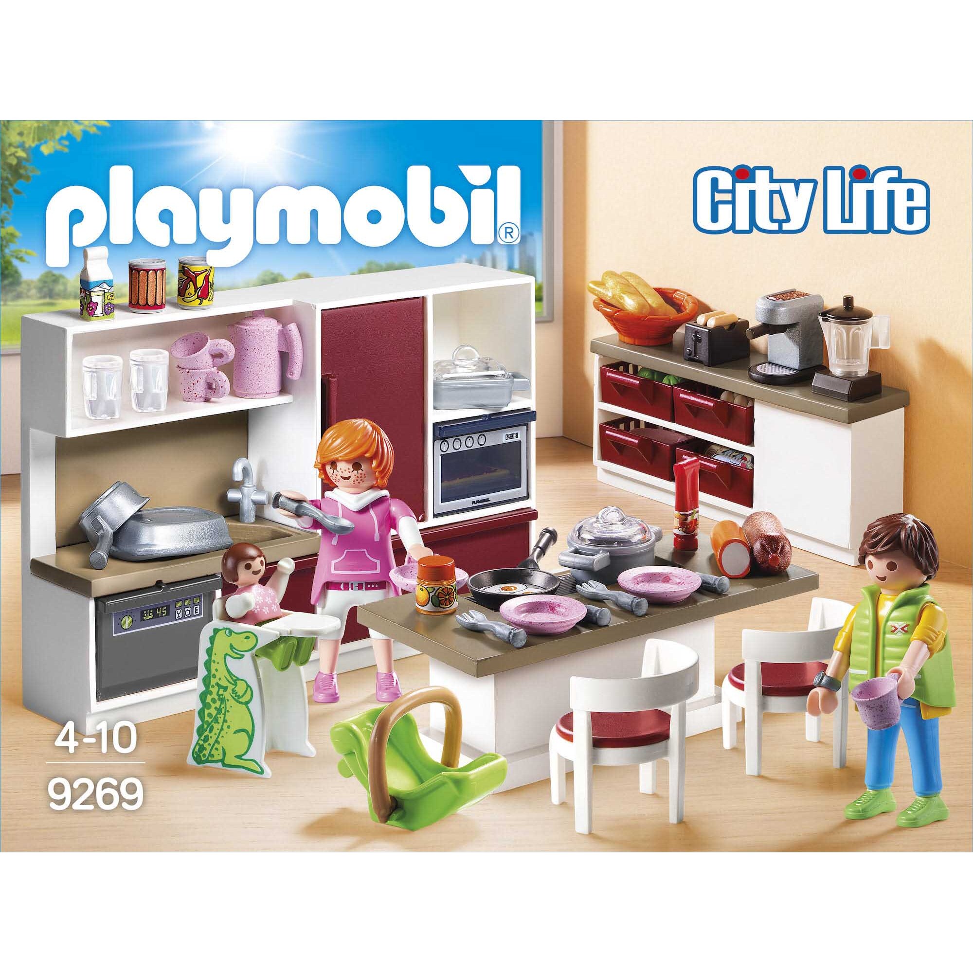 4008789092694 - City Life 9269 Große Familienküche Spielfiguren-Set 40087890