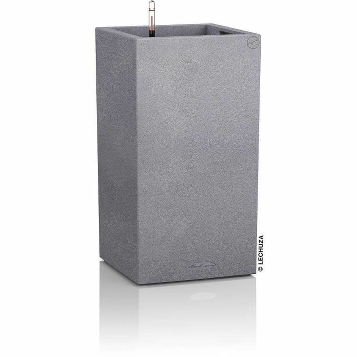 4008789136206 - Blumentopf 40 x 40 x 76 cm Grau Polypropylen rechteckig