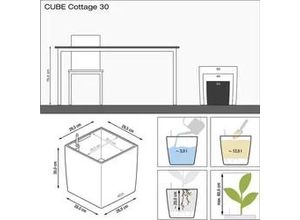 4008789153562 - Pflanzgefäß Cube Cottage 30 sandbraun