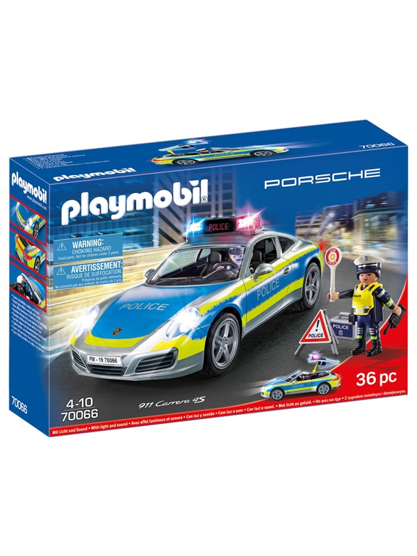 4008789700667 - Playmobil Porsche - Porsche 911 Carrera 4S Police - White