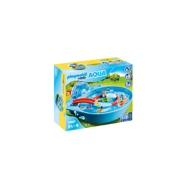 4008789702678 - 123 70267 Fröhliche Wasserbahn Spielfiguren-Set 400878970267