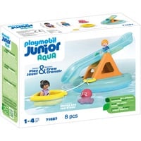 4008789716873 - 71687 Junior Aqua Badeinsel mit Wasserrutsche Konstruktionsspielzeug