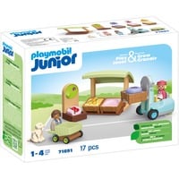 4008789716910 - 71691 Junior Bio-Marktstand & Gabelstapler Konstruktionsspielzeug