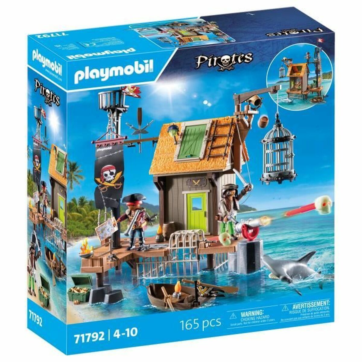 4008789717924 - Piratenversteck Hafen + Gefängnis Simulationsspiel Playmobil