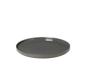 4008832774775 - Blomus Pilar Servierteller Teller Essteller Geschirr Keramik Pewter 35 cm 63965