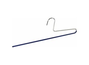 4008838020951 - Hosen Bügel baggy 1 Kleider Rock Aufhängen Schrank 35 cm falten frei offen - blau - Wenko