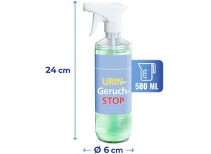 4008838173596 - Maximex Urin-Geruch-Stopp Mensch 500ml vielseitig einsetzbares Spray mit kraftvoller Wirkstoffkombination Blau grün Kunststoff (pet) transparent