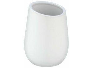 4008838173602 - Zahnputz Becher Badi Zahnbürsten Halter Keramik Bad Accessoires Gäste wc - weiss - Wenko