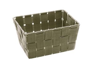 4008838213506 - Aufbewahrungs Korb adria Taupe Mini Regal Box Ablage Organizer Bad Küchen - taupe - Wenko