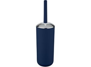 4008838214510 - WENKO WC-Garnitur Brasil Dunkelblau Spezialkunststoff absolut bruchsicher Blau Kunststoff (TPE) dunkelblau - blau