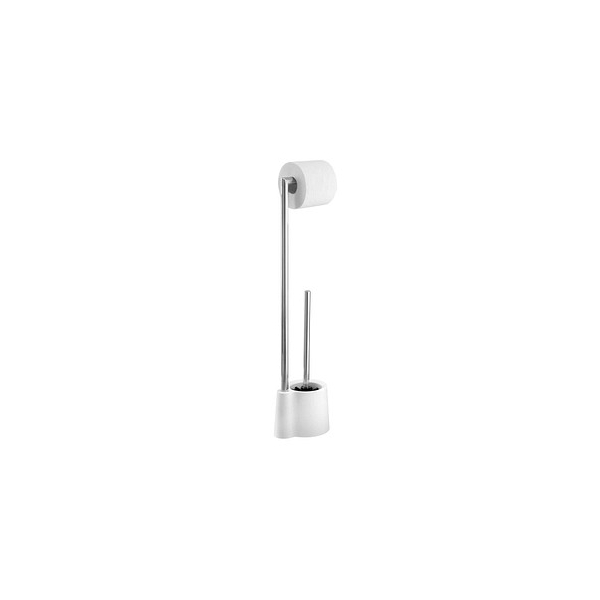 4008838231722 - Stand WC-Garnitur Avola Weiß Weiß Polypropylen weiß Edelstahl rostfrei glänzend - weiss - Wenko 4008838231722 - Stand WC-Garnitur Avola Weiß Weiß Polypropylen weiß Edelstahl rostfrei glänzend - weiss - Wenko
