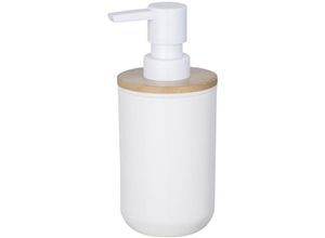 4008838241936 - Seifen Spender Barcelona Dosierer 330 ml Bambus Bad Accessoires wc Küchen - weiss - Wenko