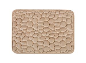 4008838250327 - Maximex Soft-Duschvorlage 60 x 40 cm rutschfest Beige Polyester beige Gummi beige - beige