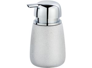 4008838252413 - Seifenspender Glimma Silber Keramik 330 ml Silber glänzend Keramik silber - silber glänzend - Wenko