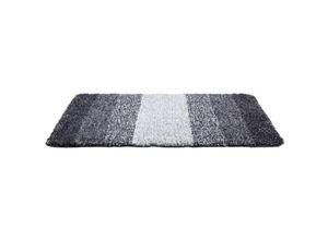 4008838264454 - Badteppich Luso Grau 60 x 90 cm Grau Polyester grau - grau - Wenko