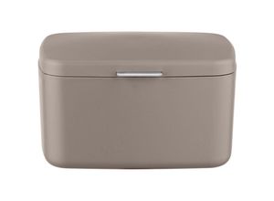 4008838270387 - WENKO Badbox Barcelona mit Deckel Taupe Spezialkunststoff absolut bruchsicher Taupe Kunststoff (TPE) taupe - taupe