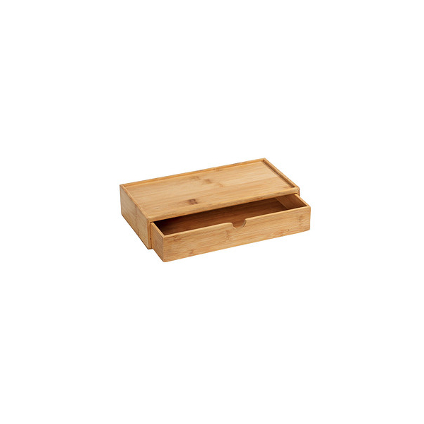 4008838277638 - WENKO Bambus Box Terra mit Schublade versteckte Aufbewahrungsmöglichkeit Braun Bambus natur - braun 4008838277638 - WENKO Bambus Box Terra mit Schublade versteckte Aufbewahrungsmöglichkeit Braun Bambus natur - braun