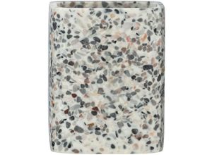 4008838297711 - Zahnputzbecher Terrazzo Zahnbürstenhalter für Zahnbürste und Zahnpasta Mehrfarbig Polyresin mehrfarbig - mehrfarbig - Wenko