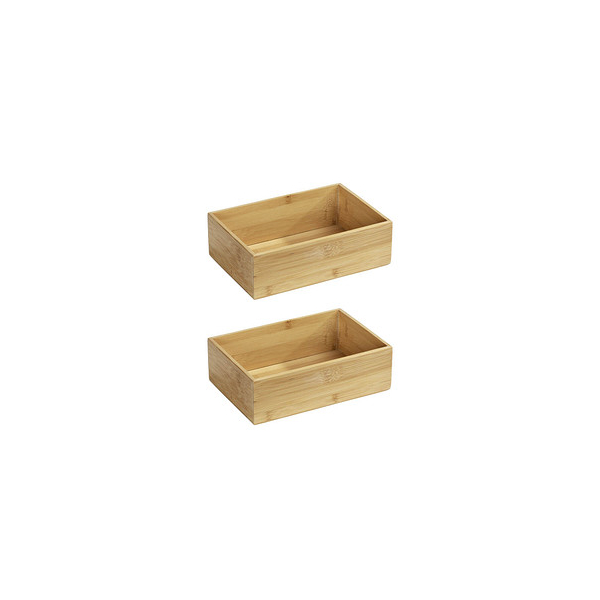 4008838309599 - Aufbewahrungsbox Terra 69412800 außen 22x15x7cm Bambus braun 4008838309599 WENKO 2 Stück 4008838309599 - Aufbewahrungsbox Terra 69412800 außen 22x15x7cm Bambus braun 4008838309599 WENKO 2 Stück
